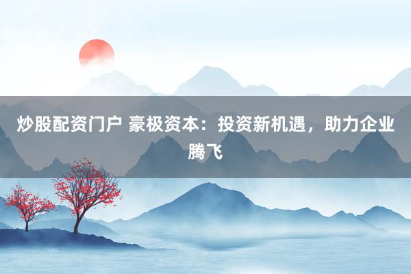 炒股配资门户 豪极资本：投资新机遇，助力企业腾飞