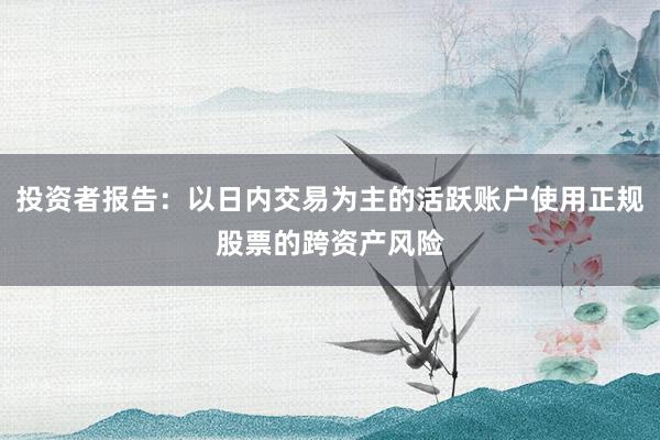 投资者报告：以日内交易为主的活跃账户使用正规股票的跨资产风险